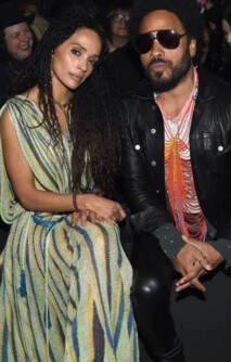 Lisa Bonet with her ex-husband Lenny Kravitz 